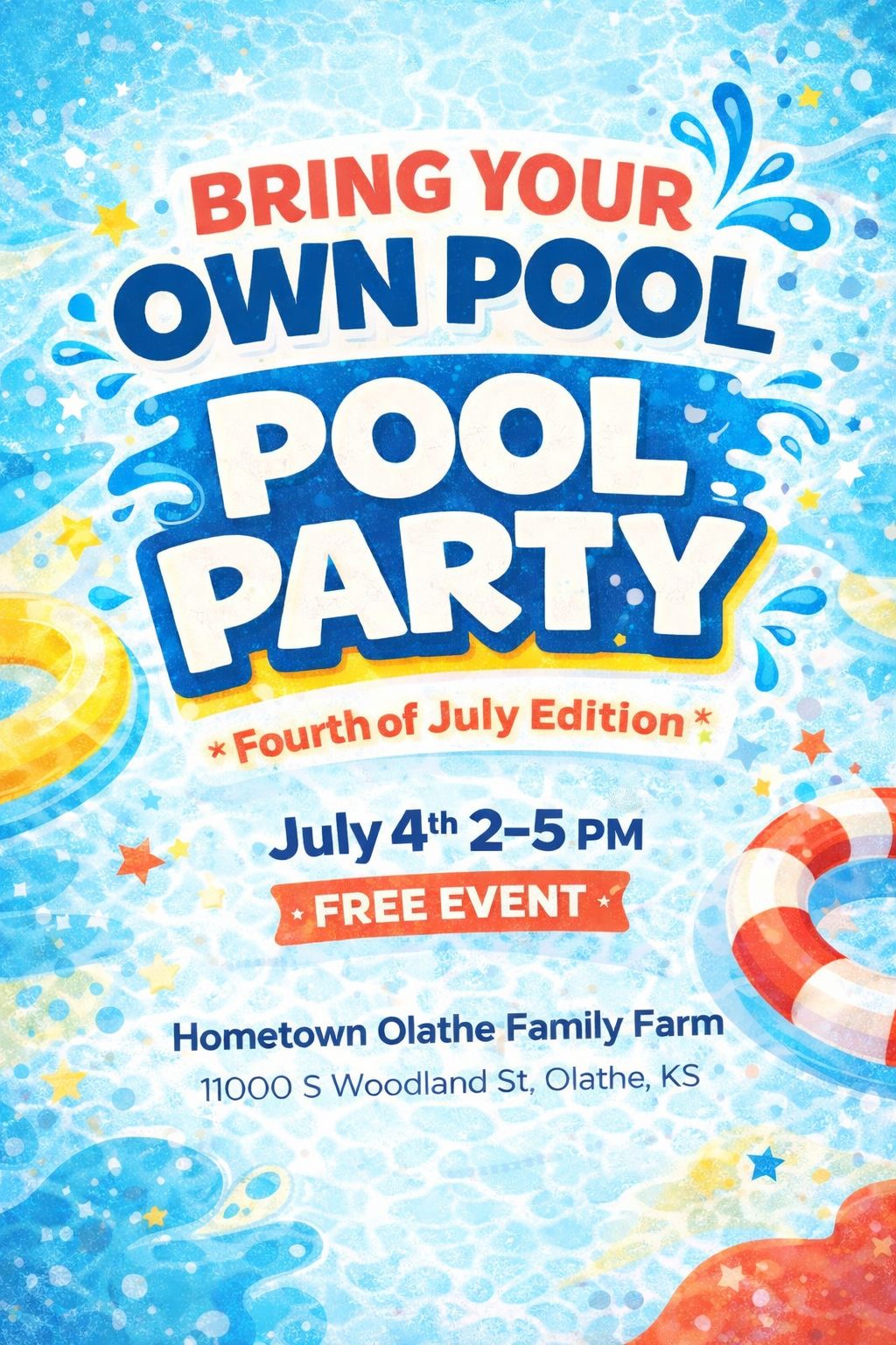 Bring Your Own Pool Party – Fourth of July Edition!