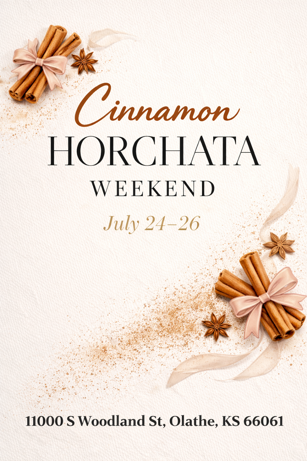 Cinnamon Horchata Weekend!