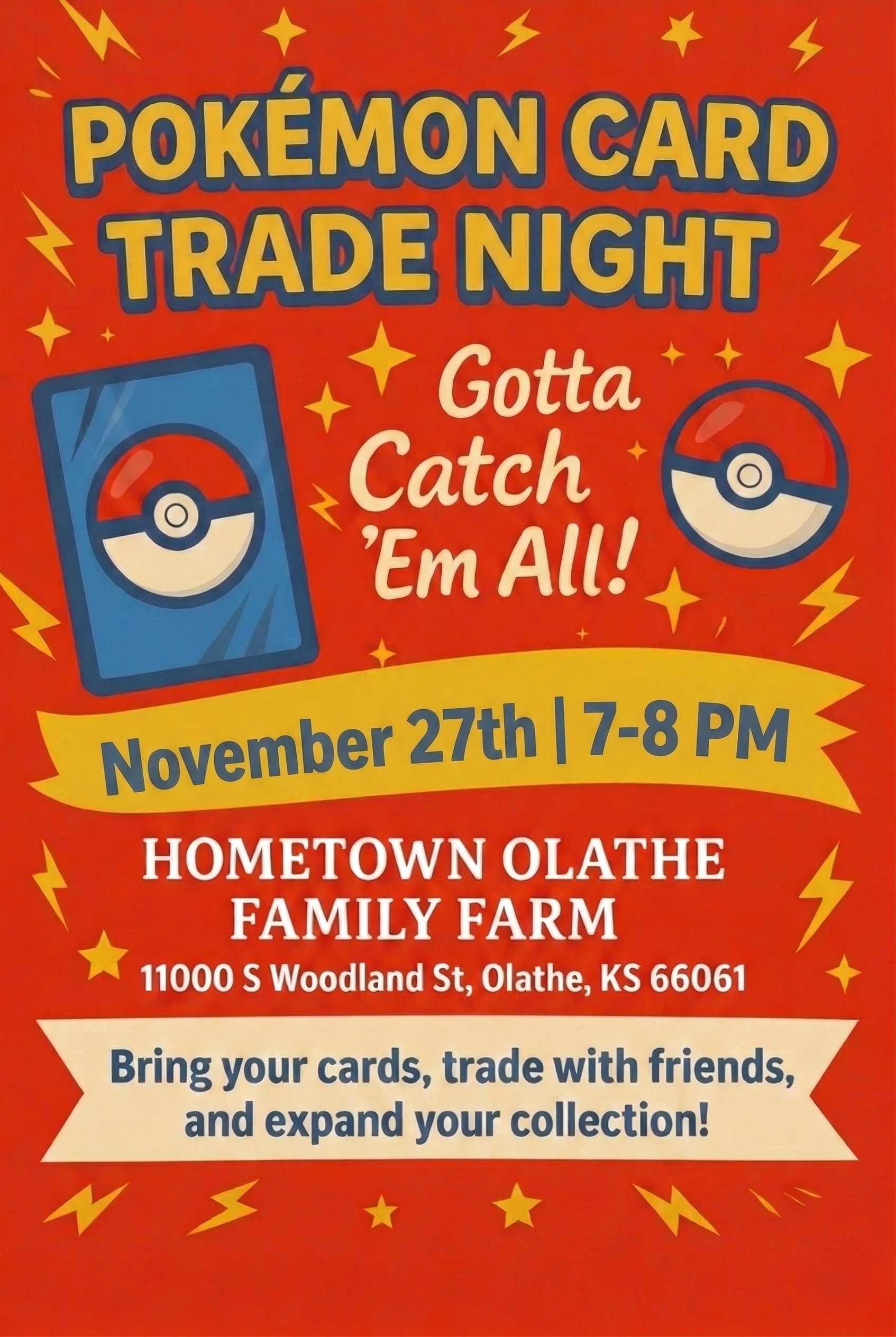 Pokémon Card Trade Night — Gotta Catch ’Em All! 