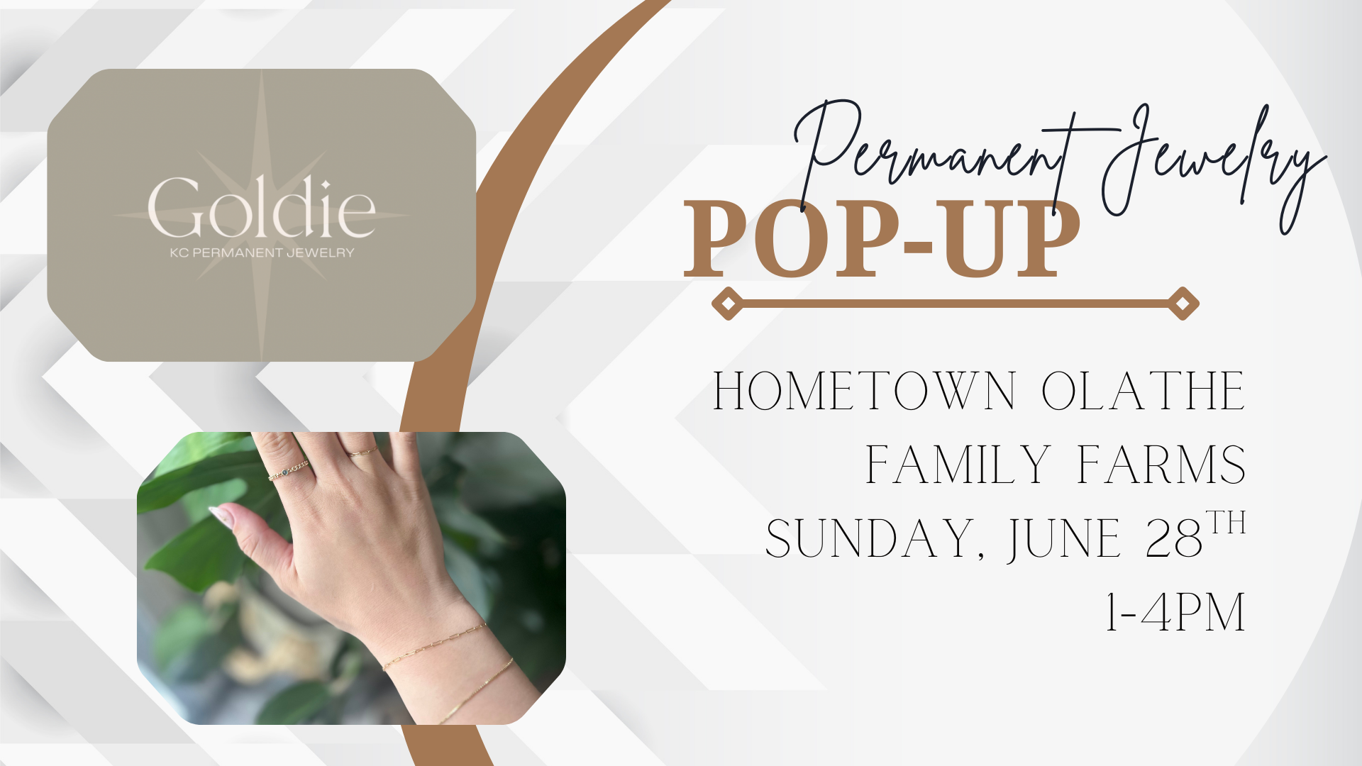 ✨ Goldie Permanent Jewelry Pop-Up!