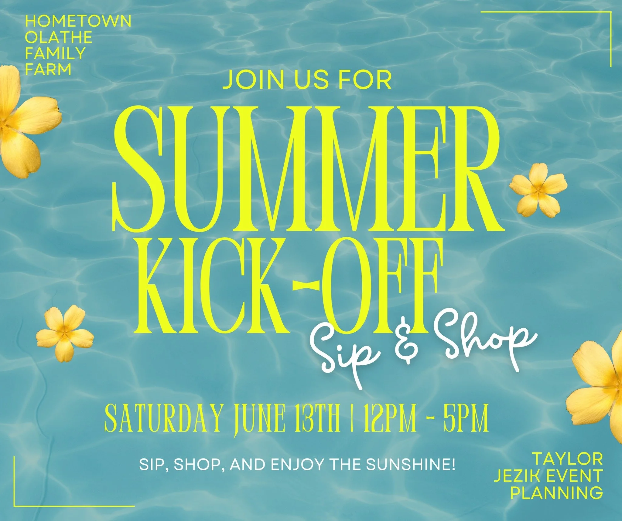 Summer Kick-Off Sip & Shop @ The HOFF | June 13th
