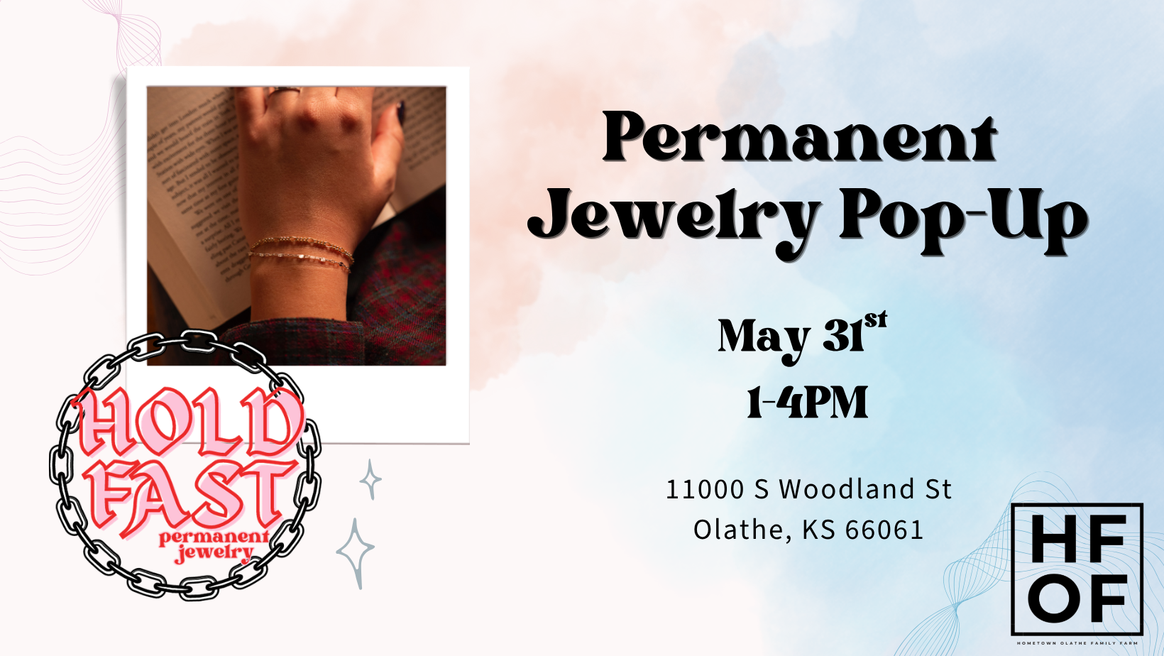 ✨ Hold Fast Permanent Jewelry Pop-Up!