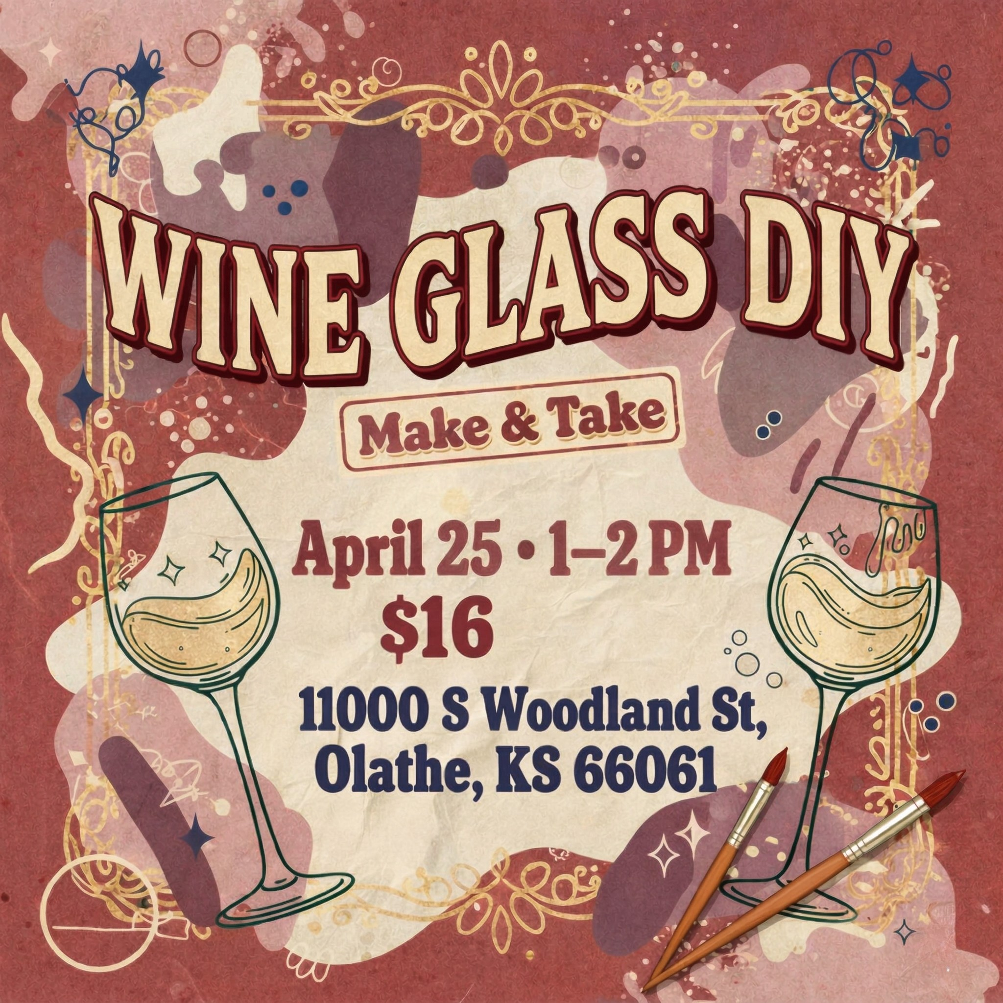 🍷✨ Wine Glass DIY: Make & Take ✨🍷