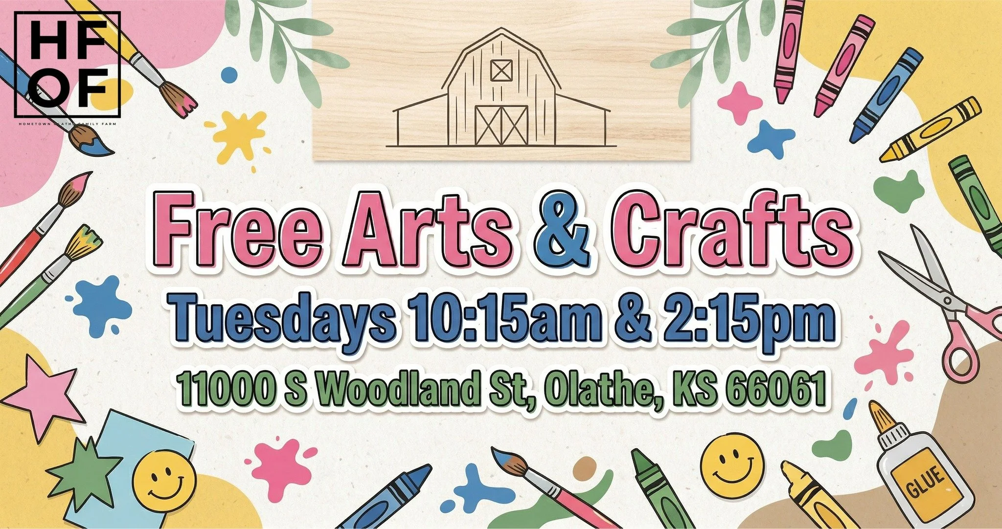 🎨 Free Arts &amp; Crafts Day on the Farm