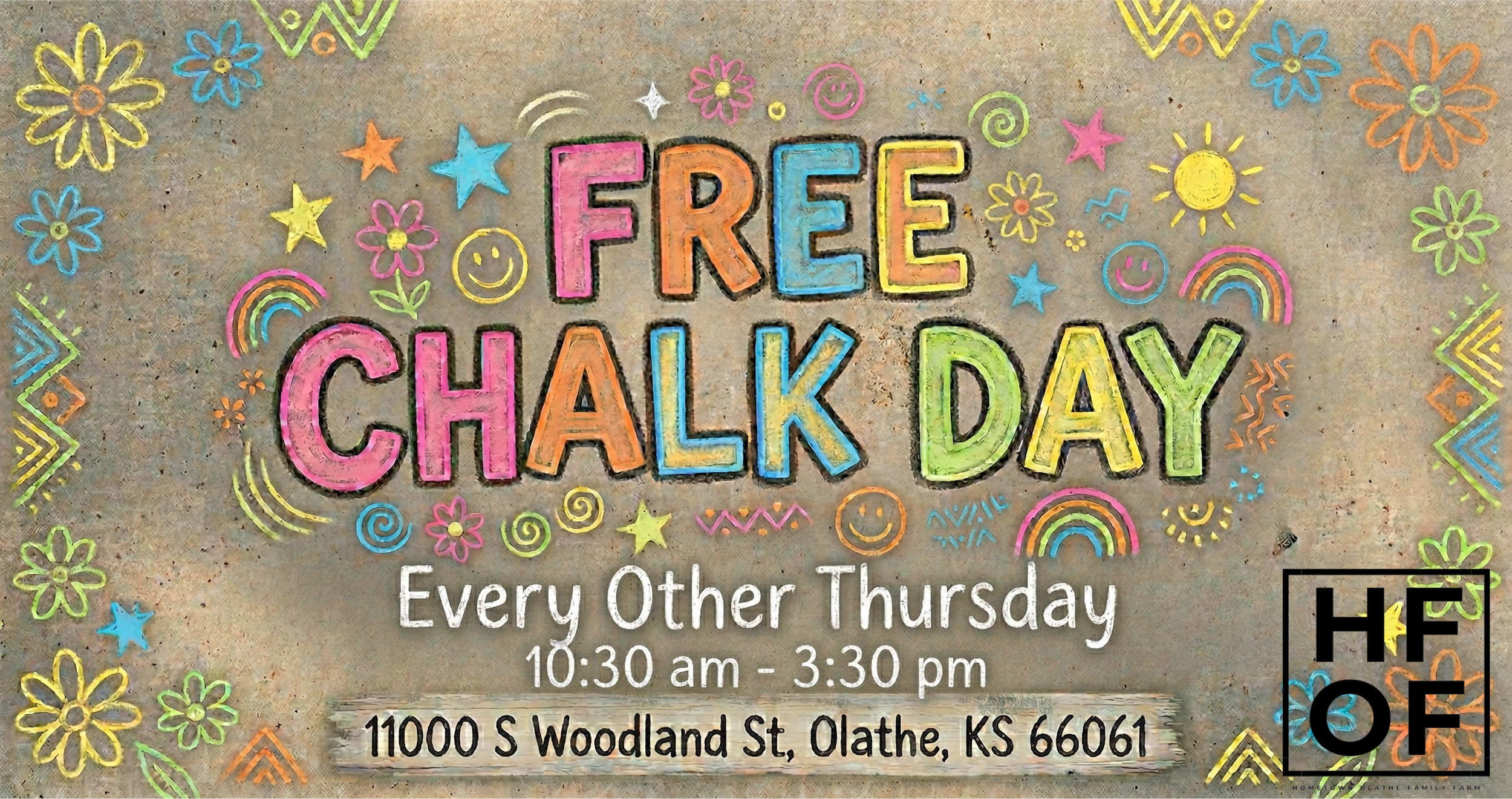 🎨 Free Chalk Day at The H.O.F.F. 🌈