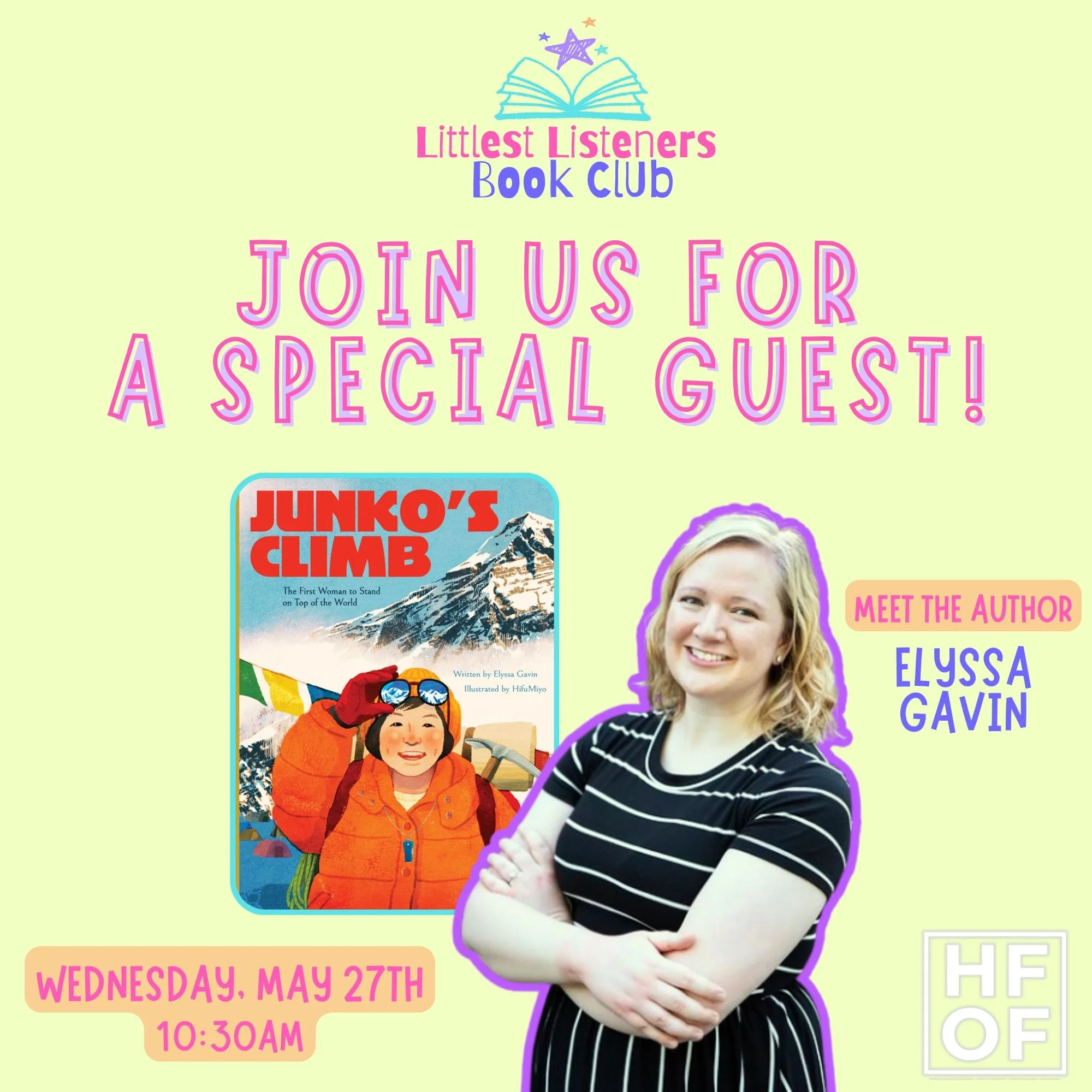 [ SPECIAL EDITION ] Littlest Listeners Club | Junko’s Climb + Author Elyssa Gavin