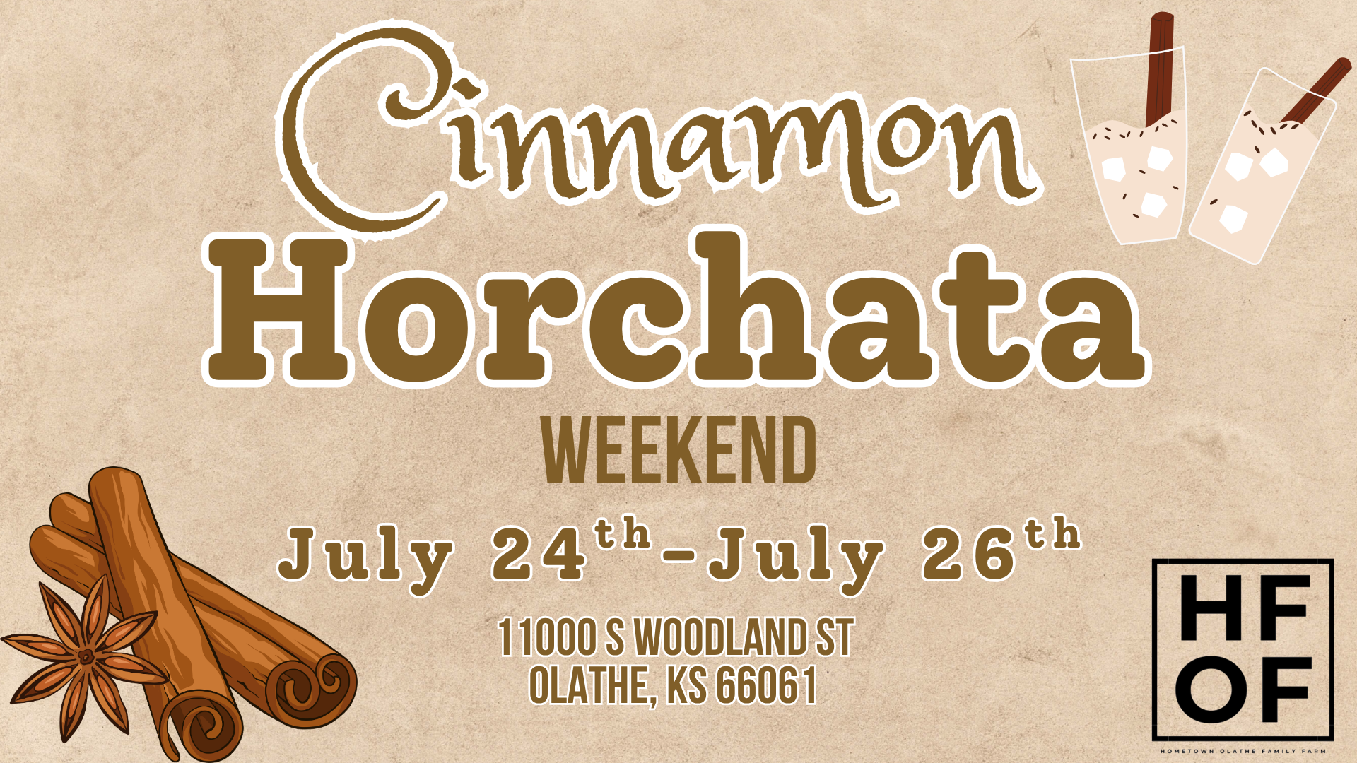 Cinnamon Horchata Weekend!