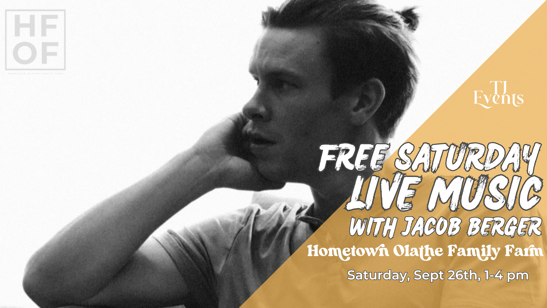 Free Saturday Live Music featuring Jacob Berger