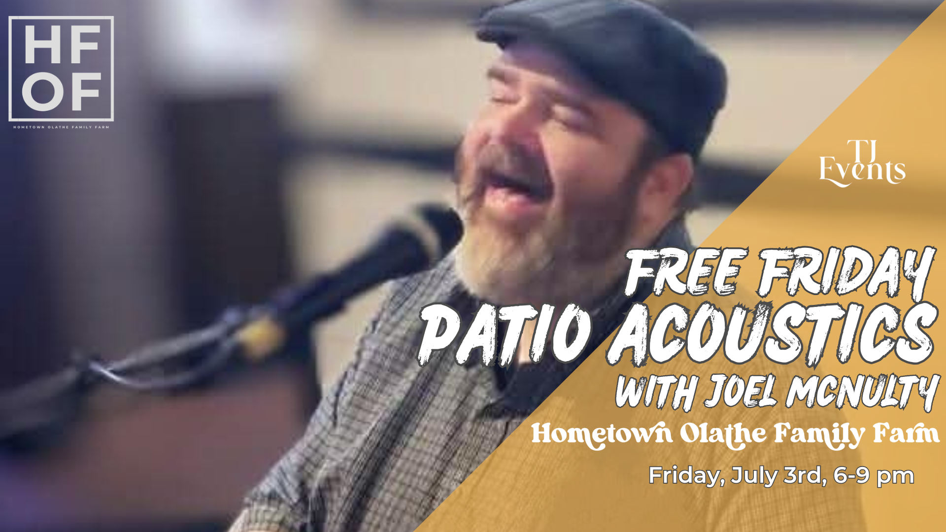 Free Saturday Live Music featuring Joel McNulty
