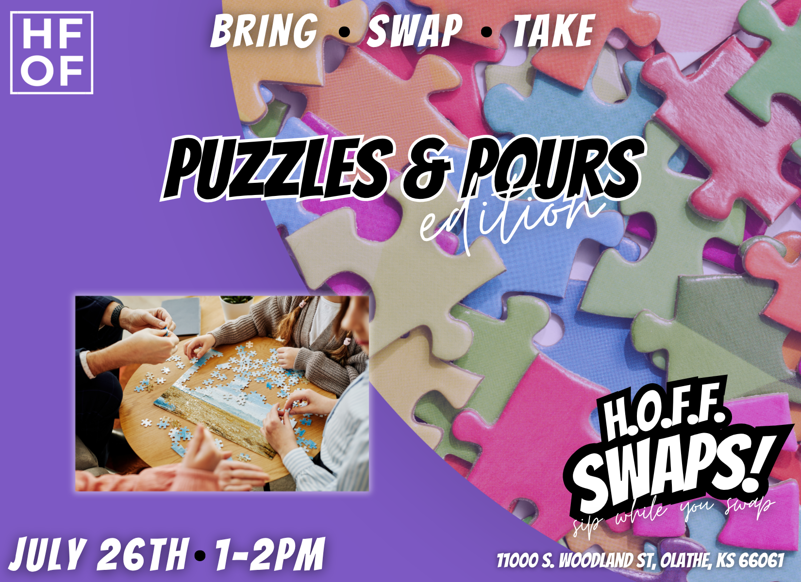 HOFF SWAPS: "Puzzles and Pours" Edition 🍷🧩