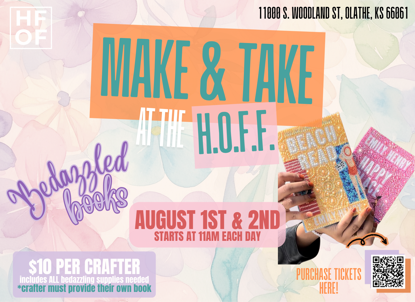 📚✨ Make & Take at the HOFF: Bedazzled Books  ✨💎