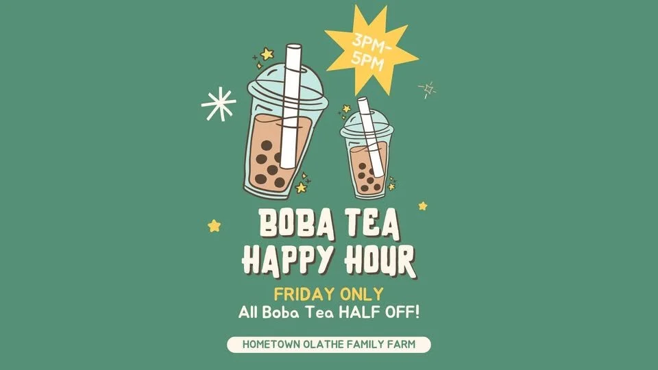 HAPPY HOUR AT THE HOFF: Boba Tea 🧋