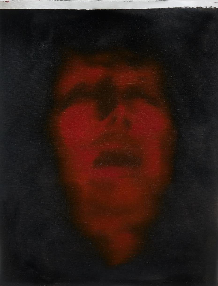 Tallulah Hutson | Release 5 (after John Singer Sargent), 2024, Oil on unstretched linen canvas, 36 x 28 cm