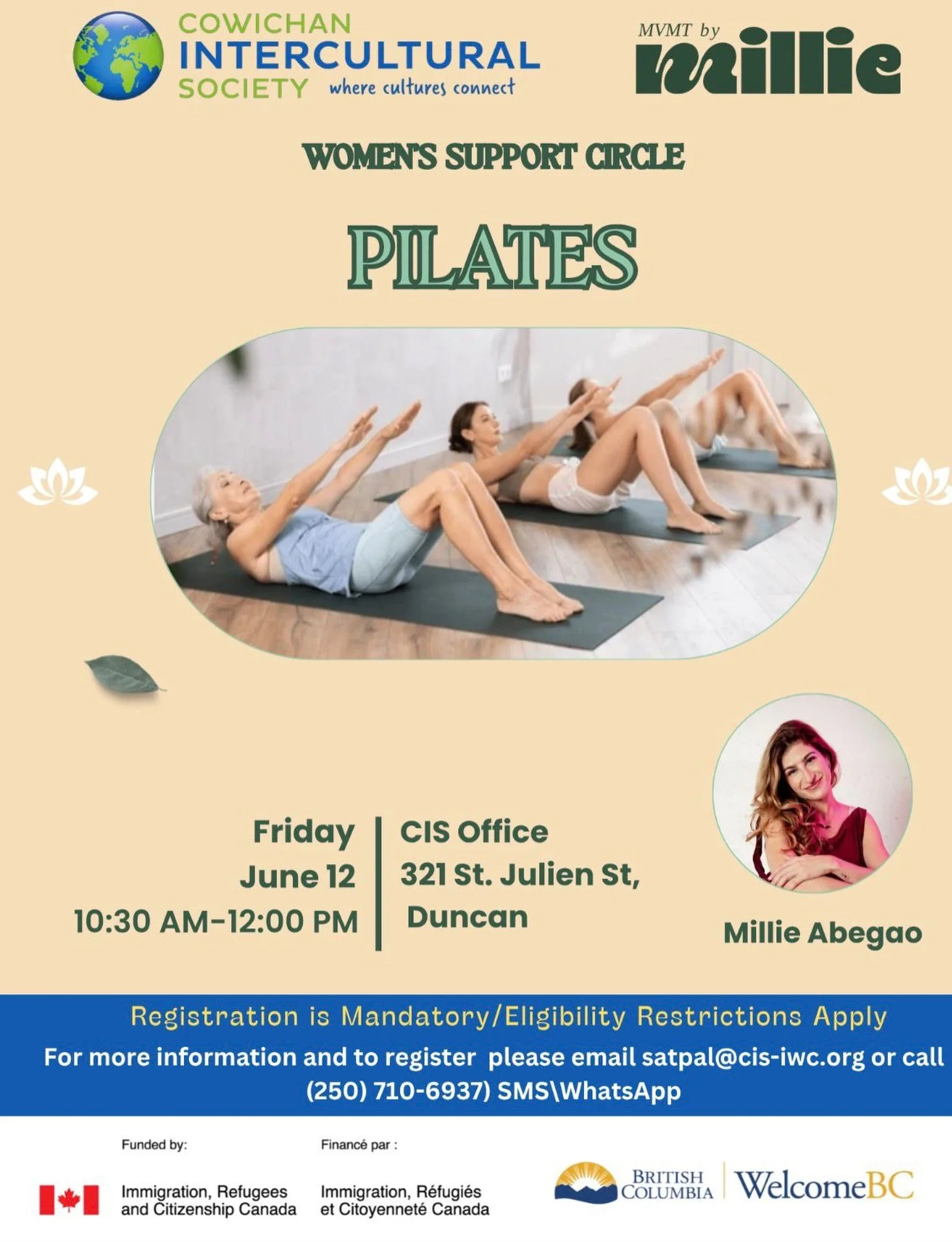 I&rsquo;m so happy to announce I am teaching for a wonderful group of women this coming 12th of June 10:30am at @cowichaninterculturalsociety &lsquo;s office in Duncan. 

If you are nearby, don&rsquo;t forget to sign up for:) 
Details on the flyer, o