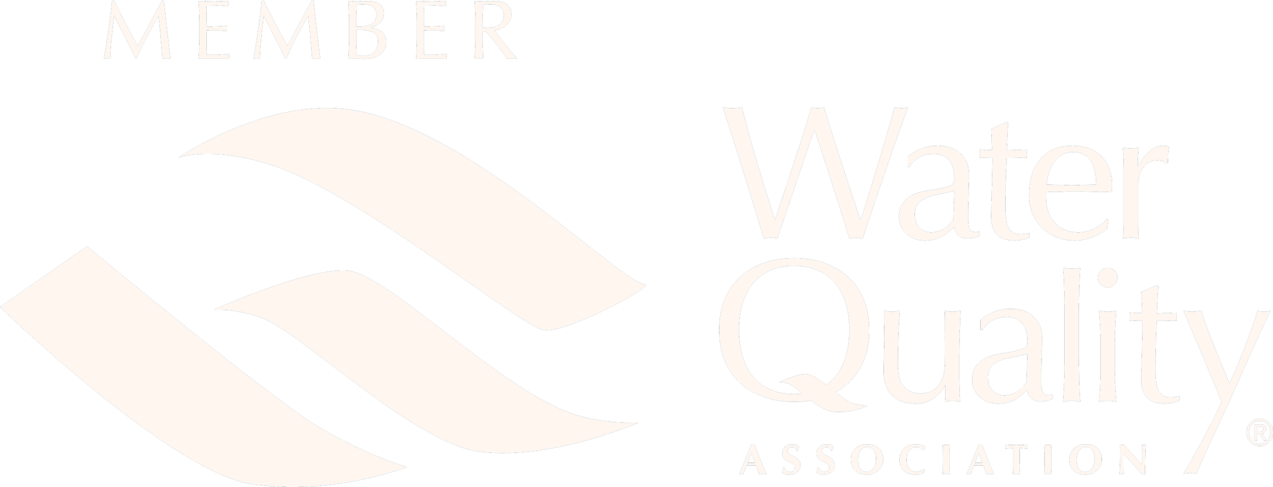 Logo of the Water Quality Association featuring a stylized water wave and the organization name.