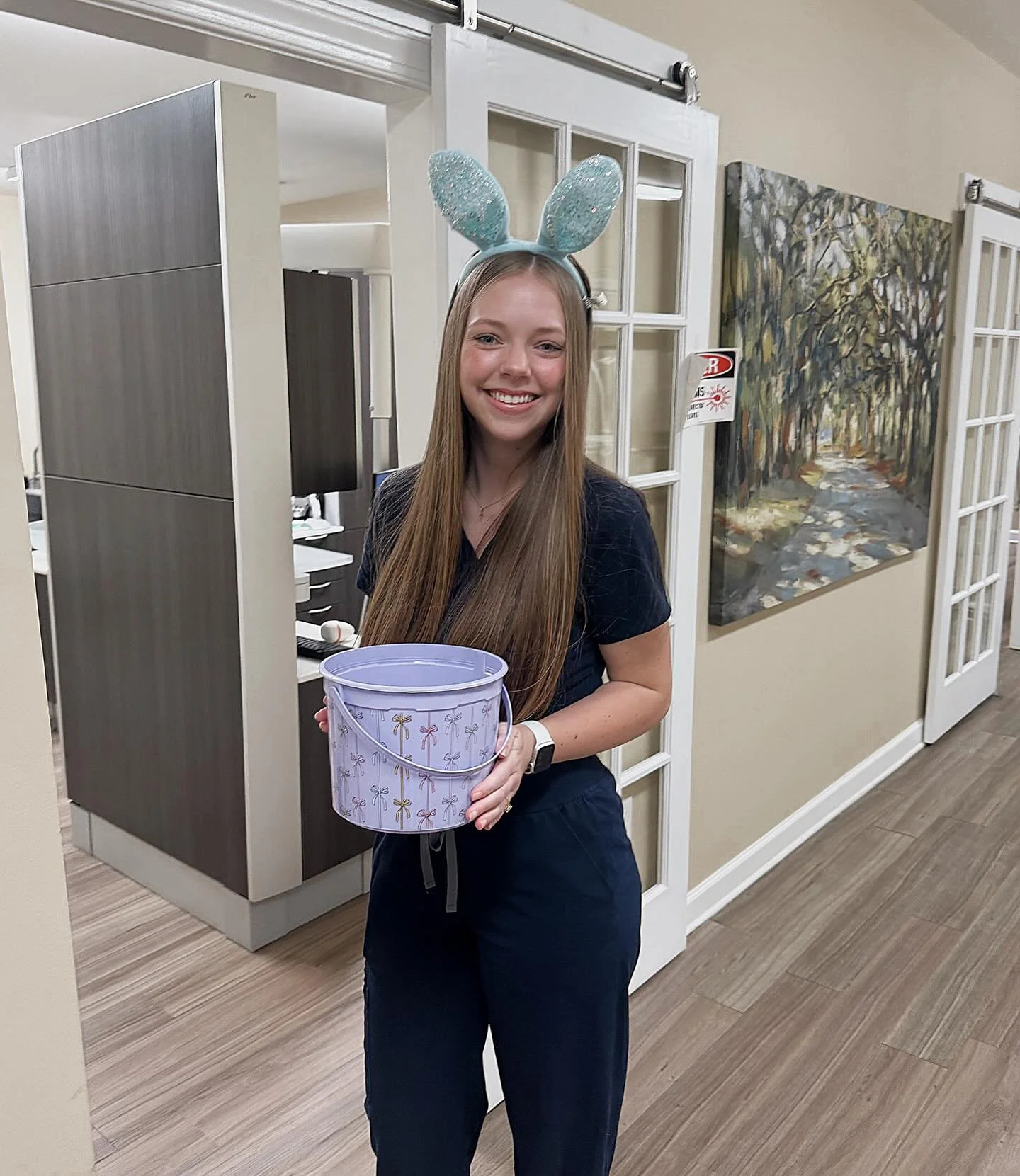 The Easter bunny surprised us bright &amp; early this morning!! 🐰💐🐣 Wishing everyone a sweet, joyful, and sunshine-filled Easter weekend! ✨