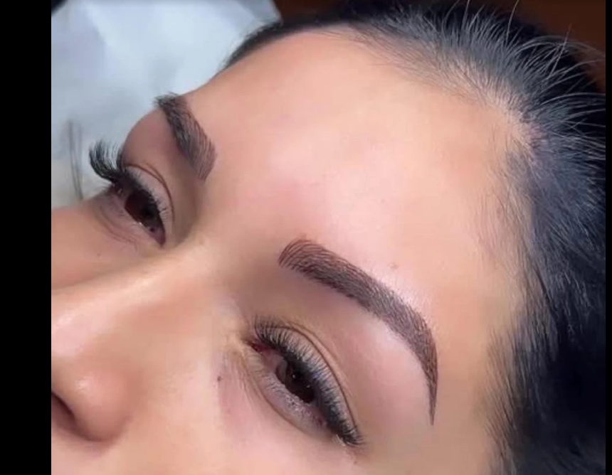 Natural permanent eyebrow results by HuongDao Brow & Lash in Avon, Indiana.
