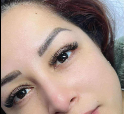 Customized permanent brows designed to complement the client’s natural facial features by HuongDao Brow & Lash.