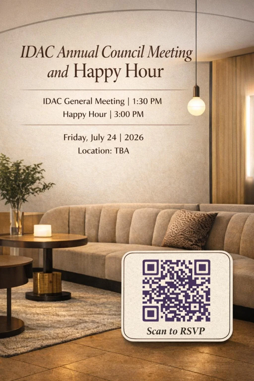 IDAC General Council Meeting &amp; 3rd Annual Happy Hour