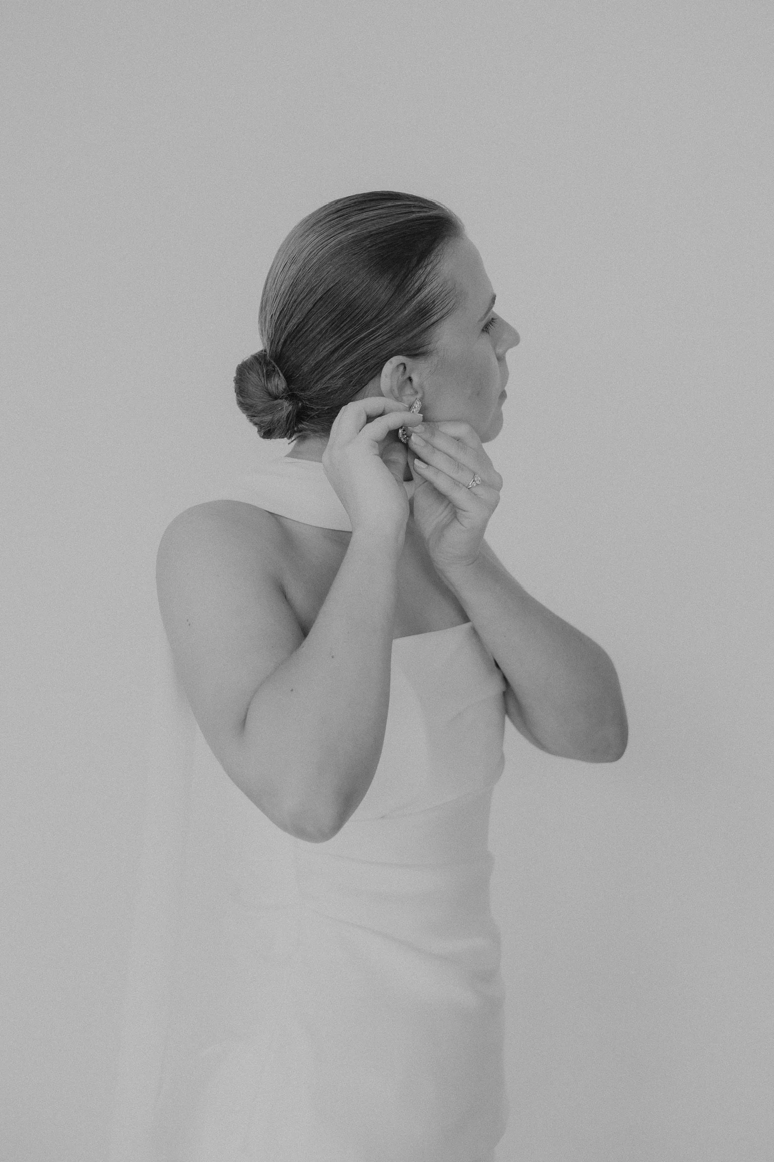 Frau beim Getting Ready