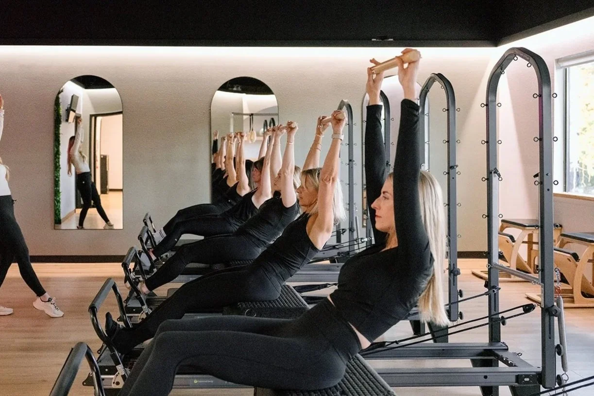 Intermediate reformer pilates class