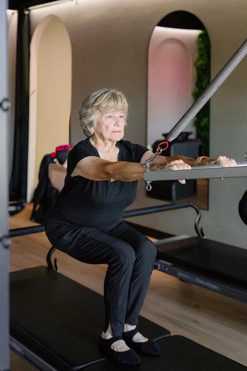 Seniors functional pilates reformer class