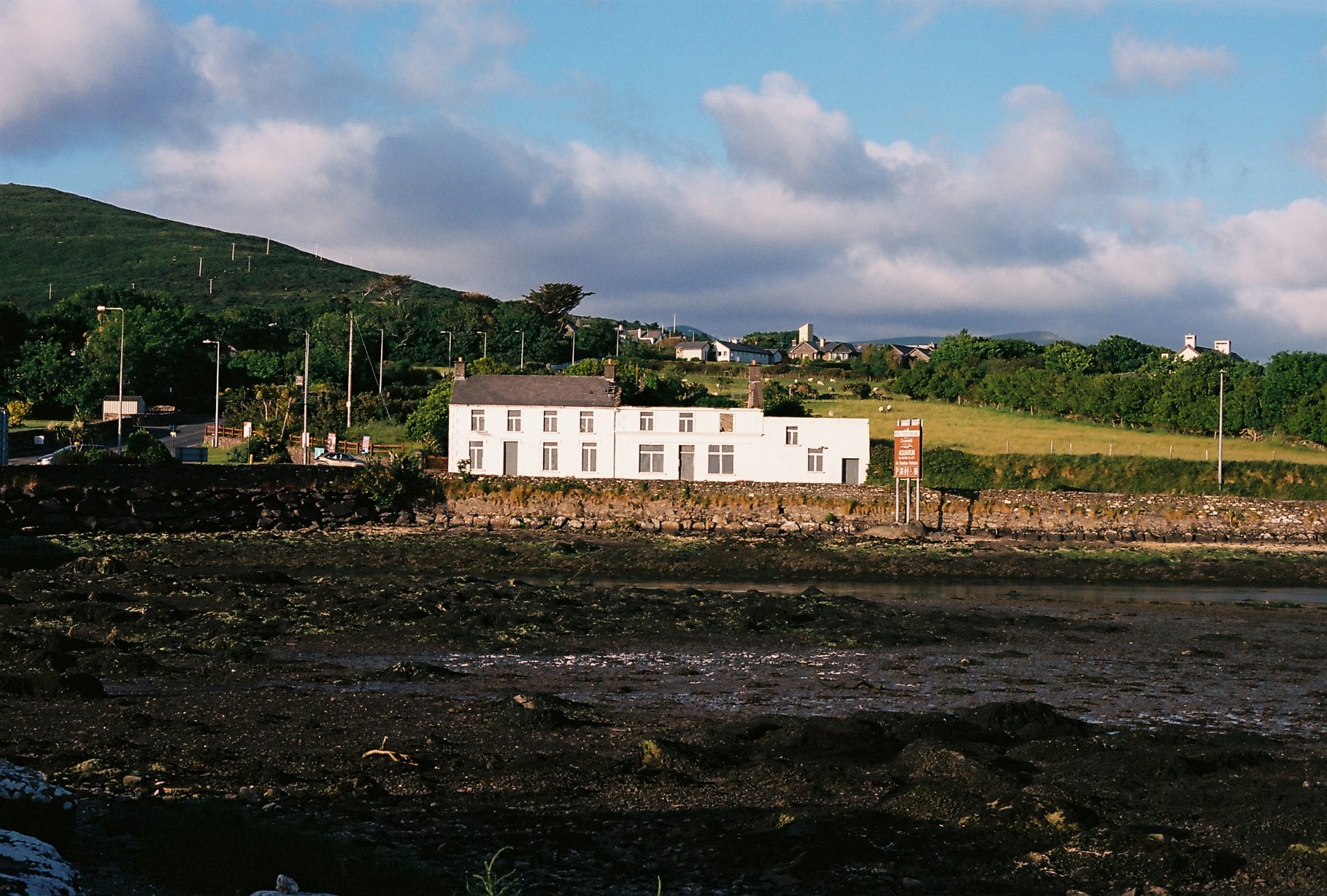 Golden hour looking out from Milltown House