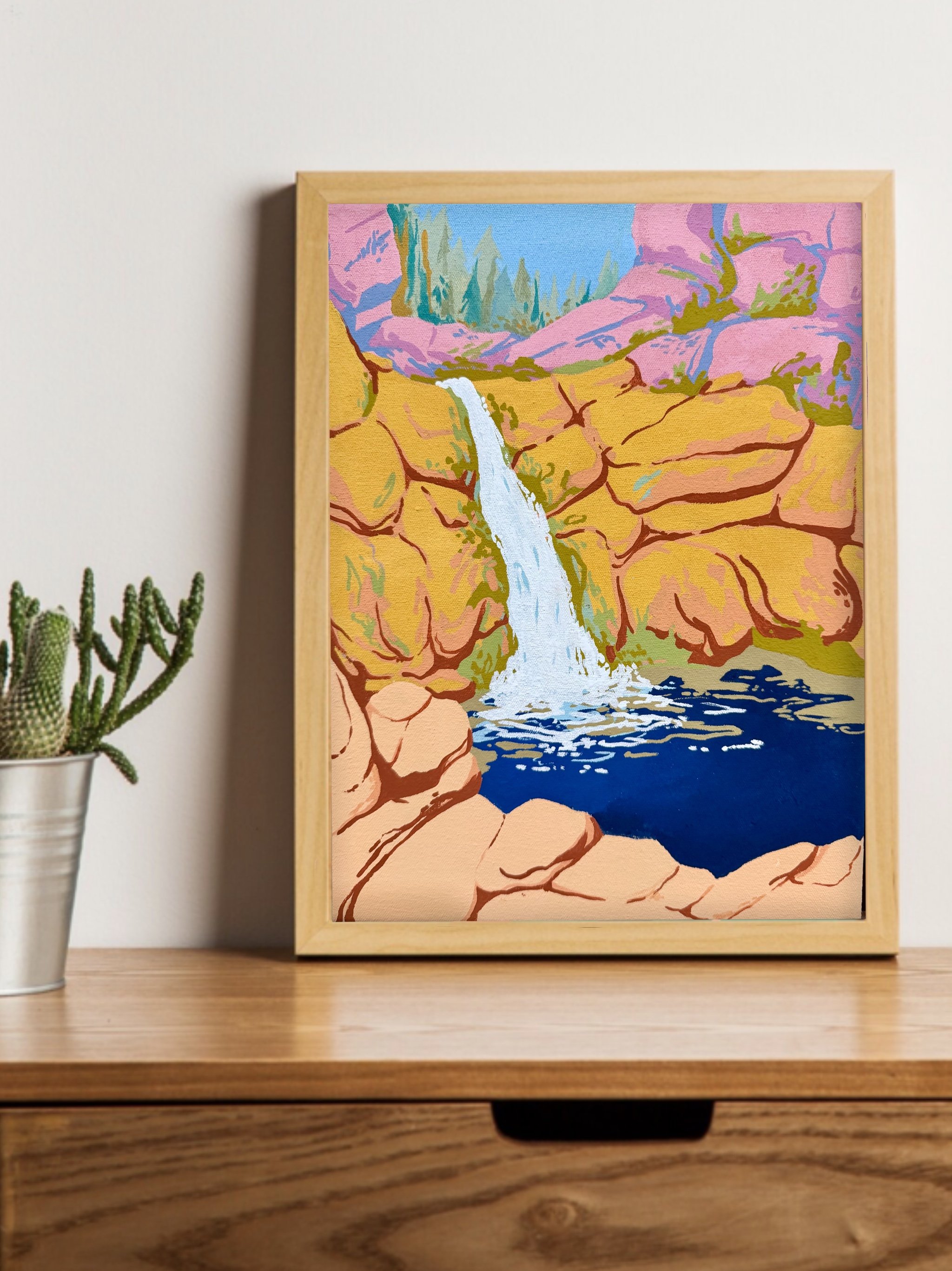 Print of “Waterfall Study”