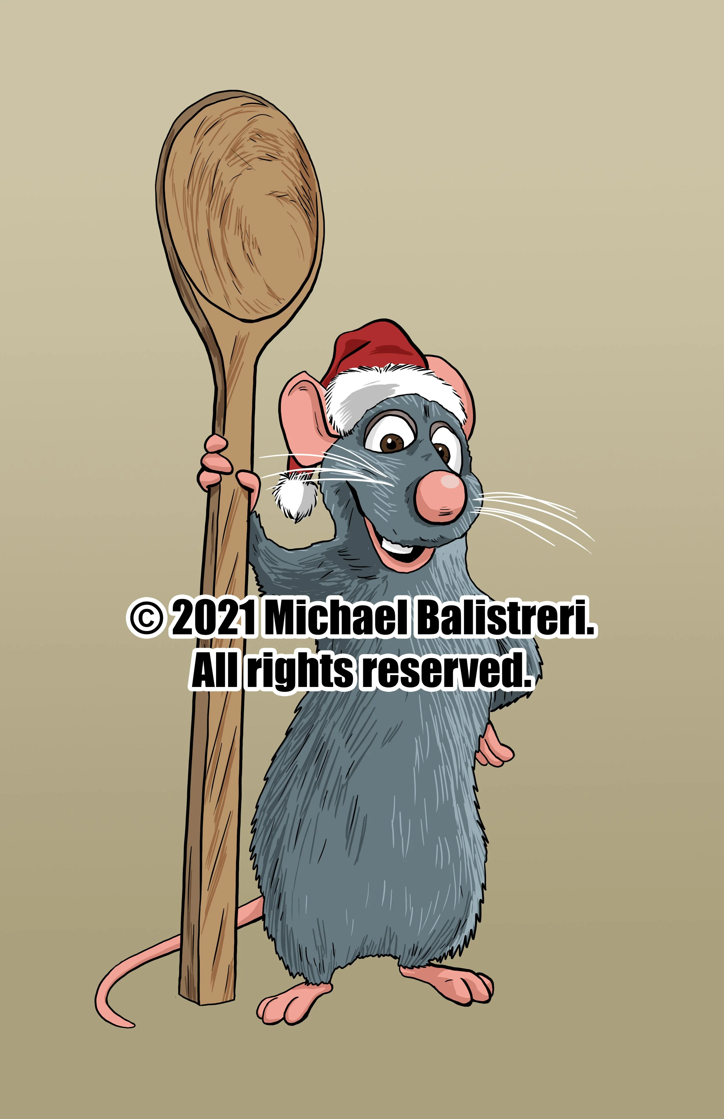 Ratatouille Santa Hat by Michael Balistreri