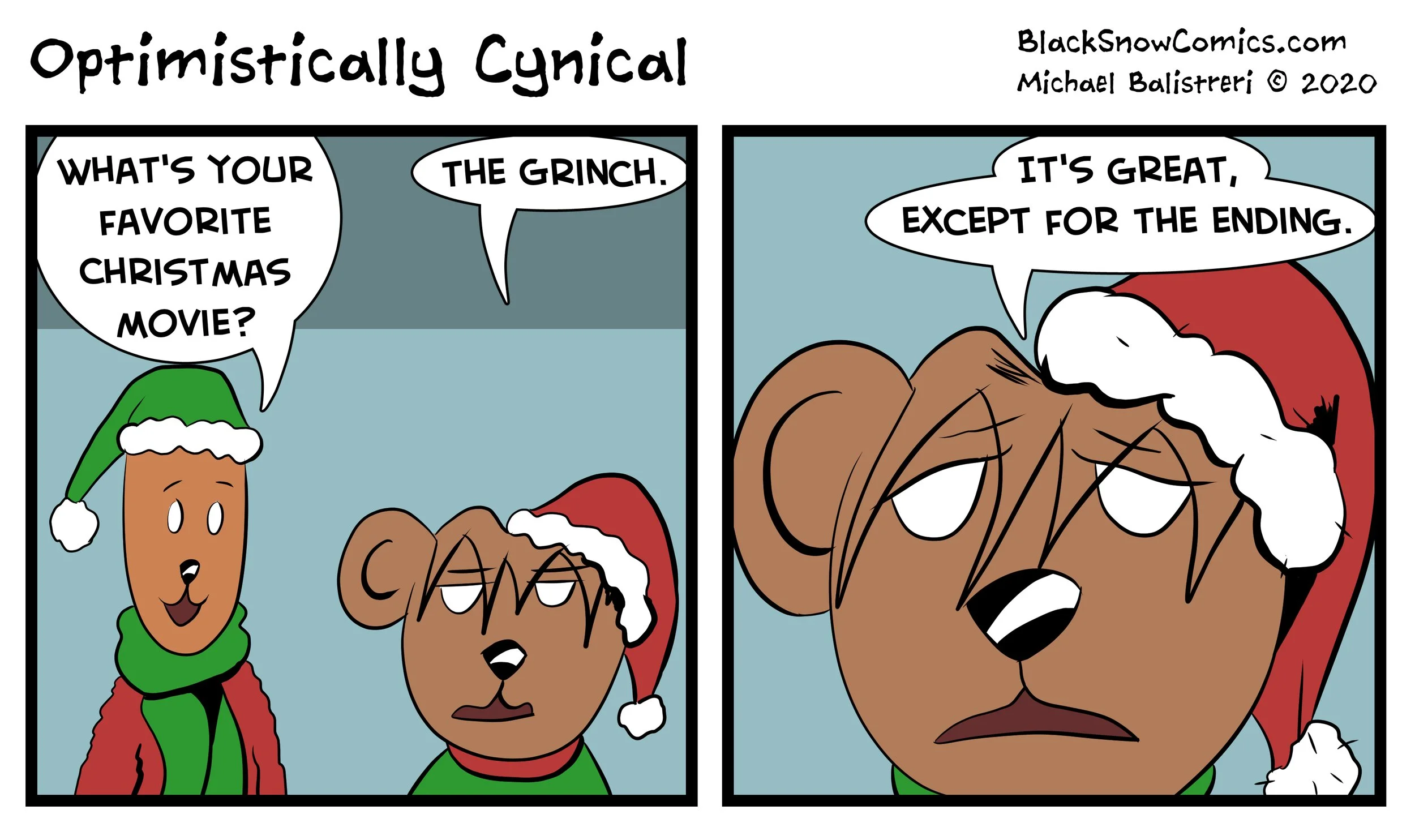 Optimistically Cynical comic strip