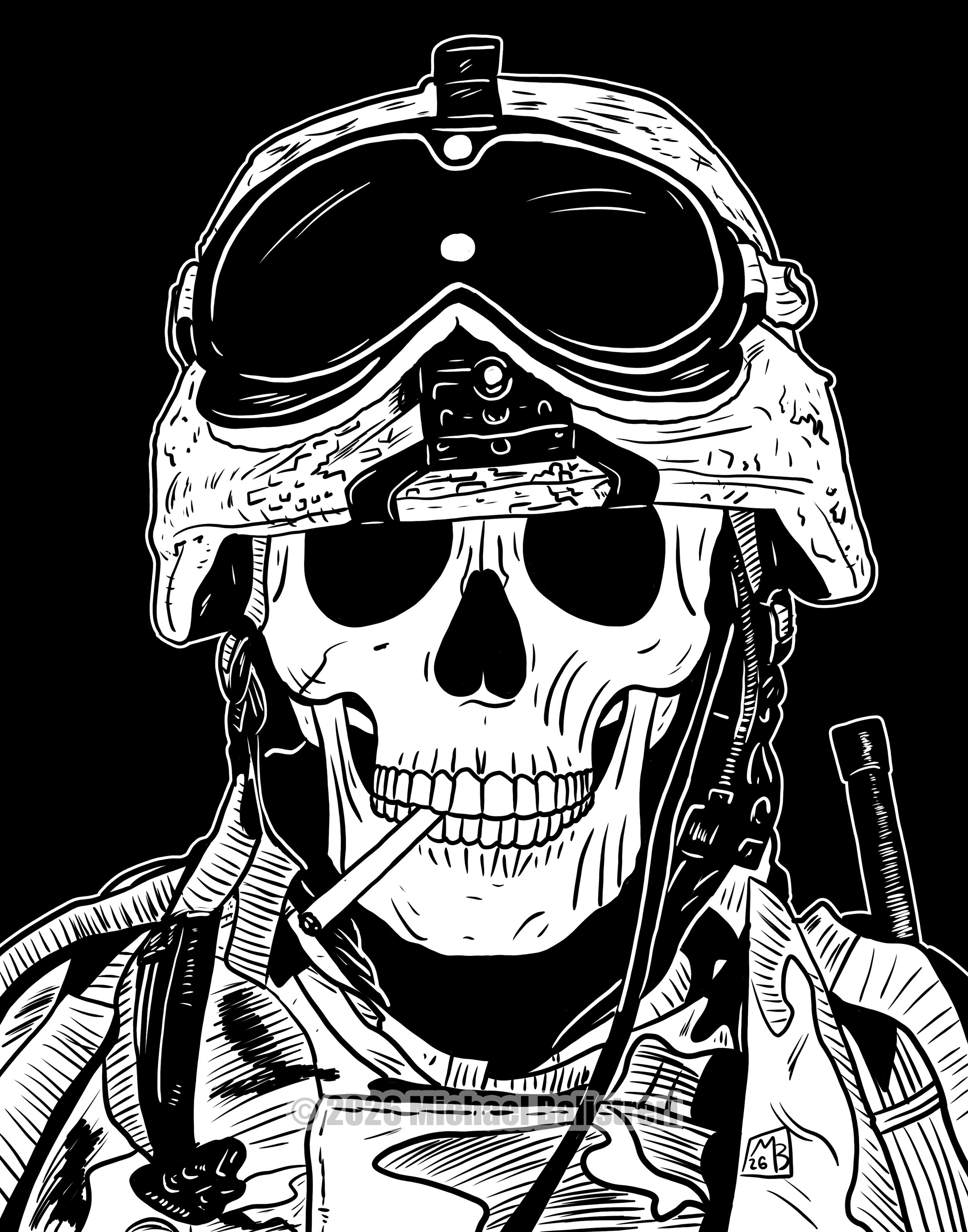Skeleton Army Soldier
