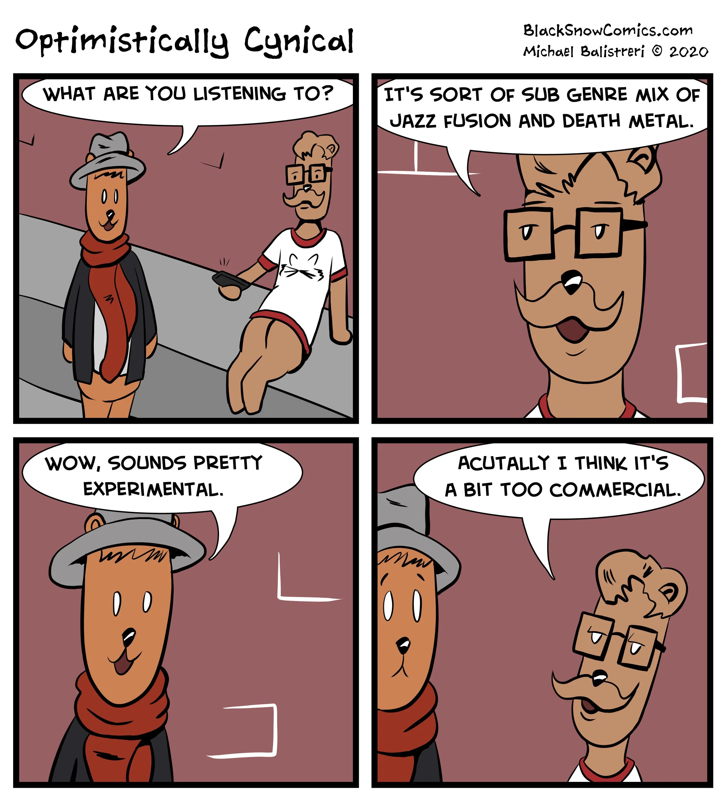 Optimistically Cynical comic strip
