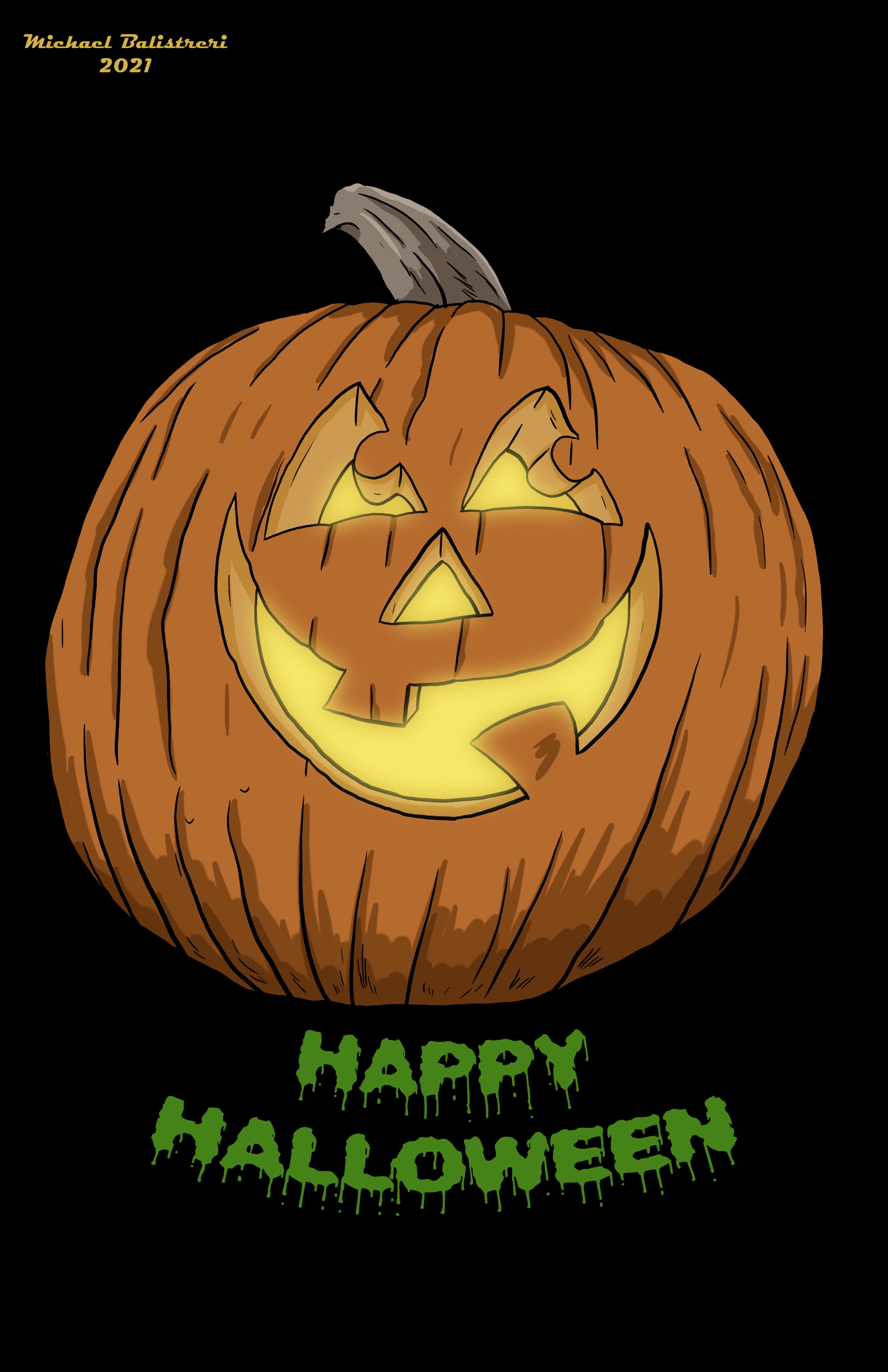Jack-O-Lantern Happy Halloween