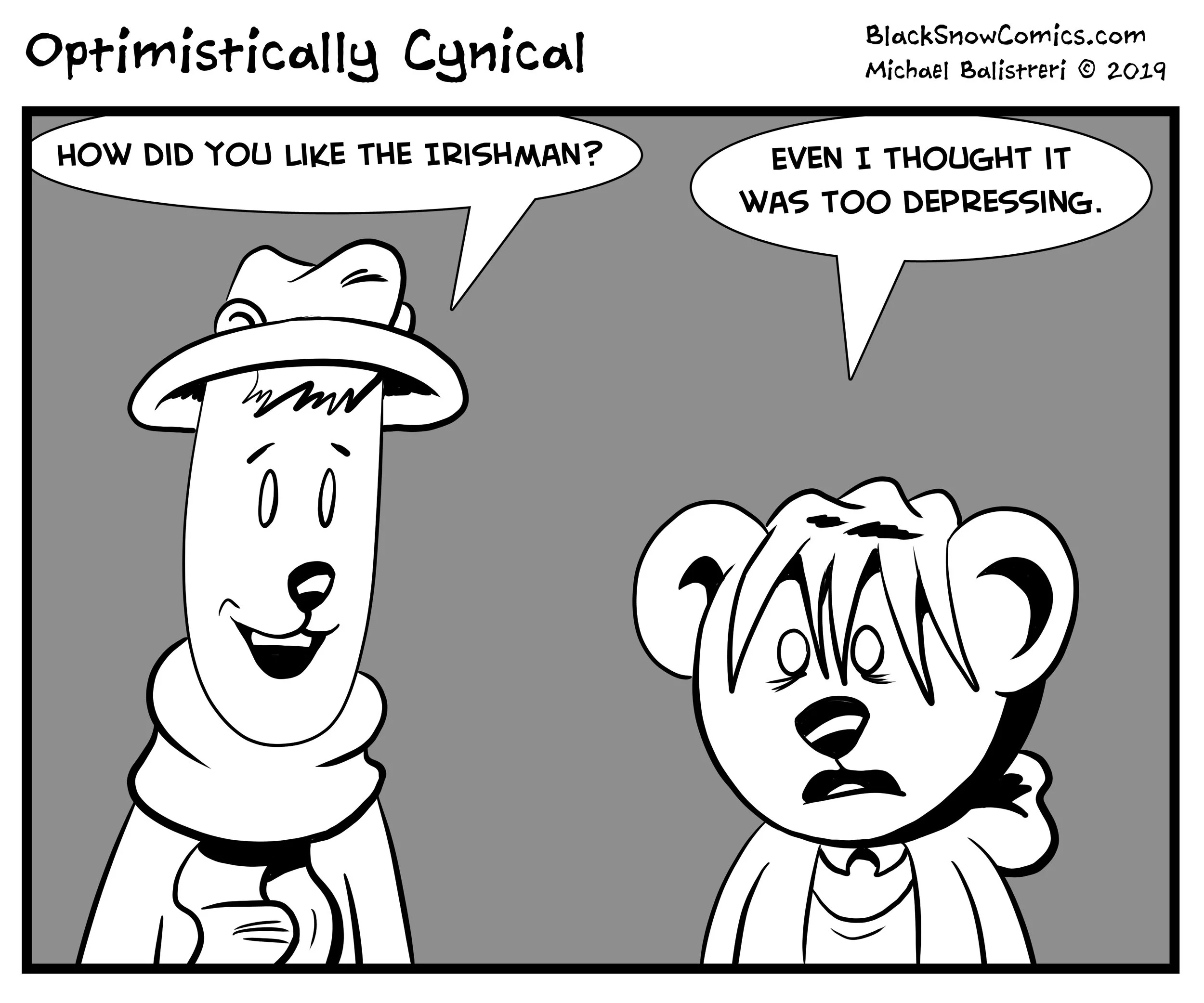 Optimistically Cynical comic strip