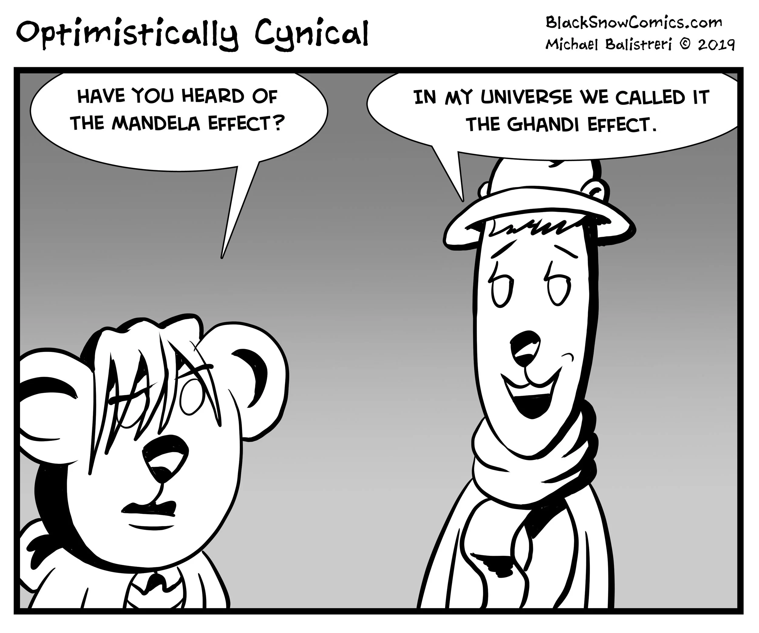 Optimistically Cynical comic strip