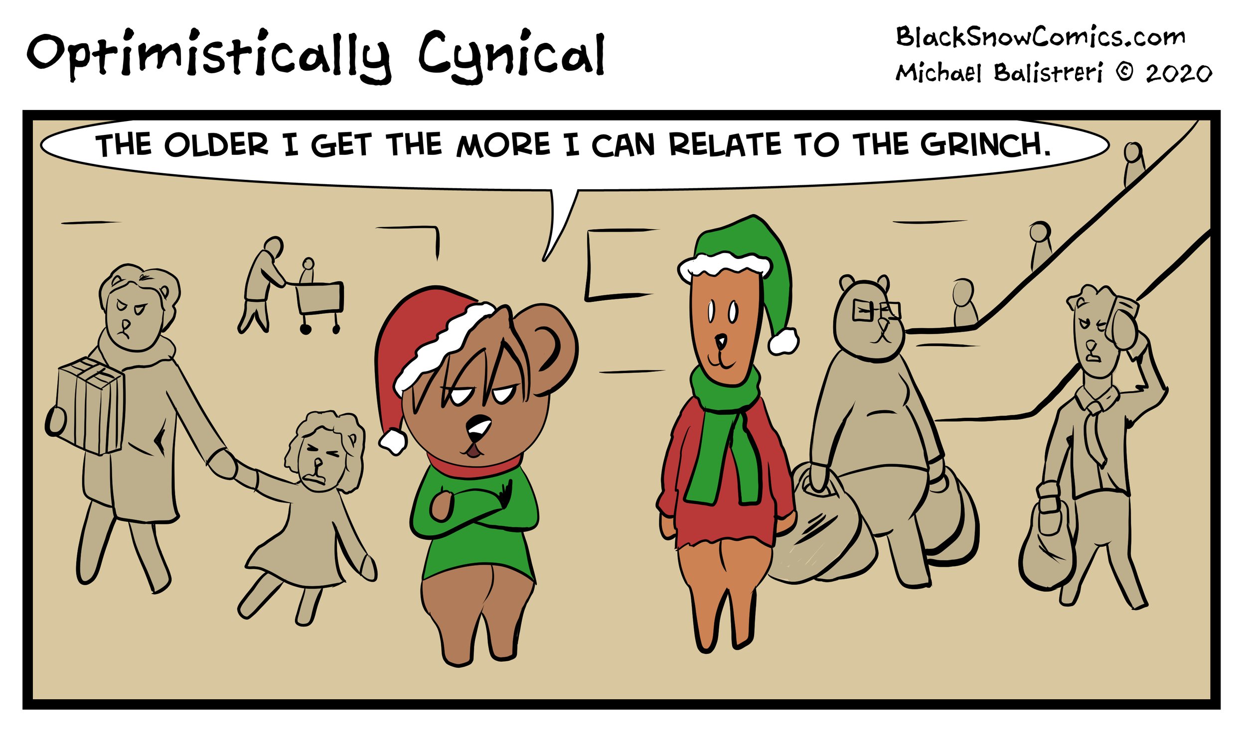 Optimistically Cynical comic strip