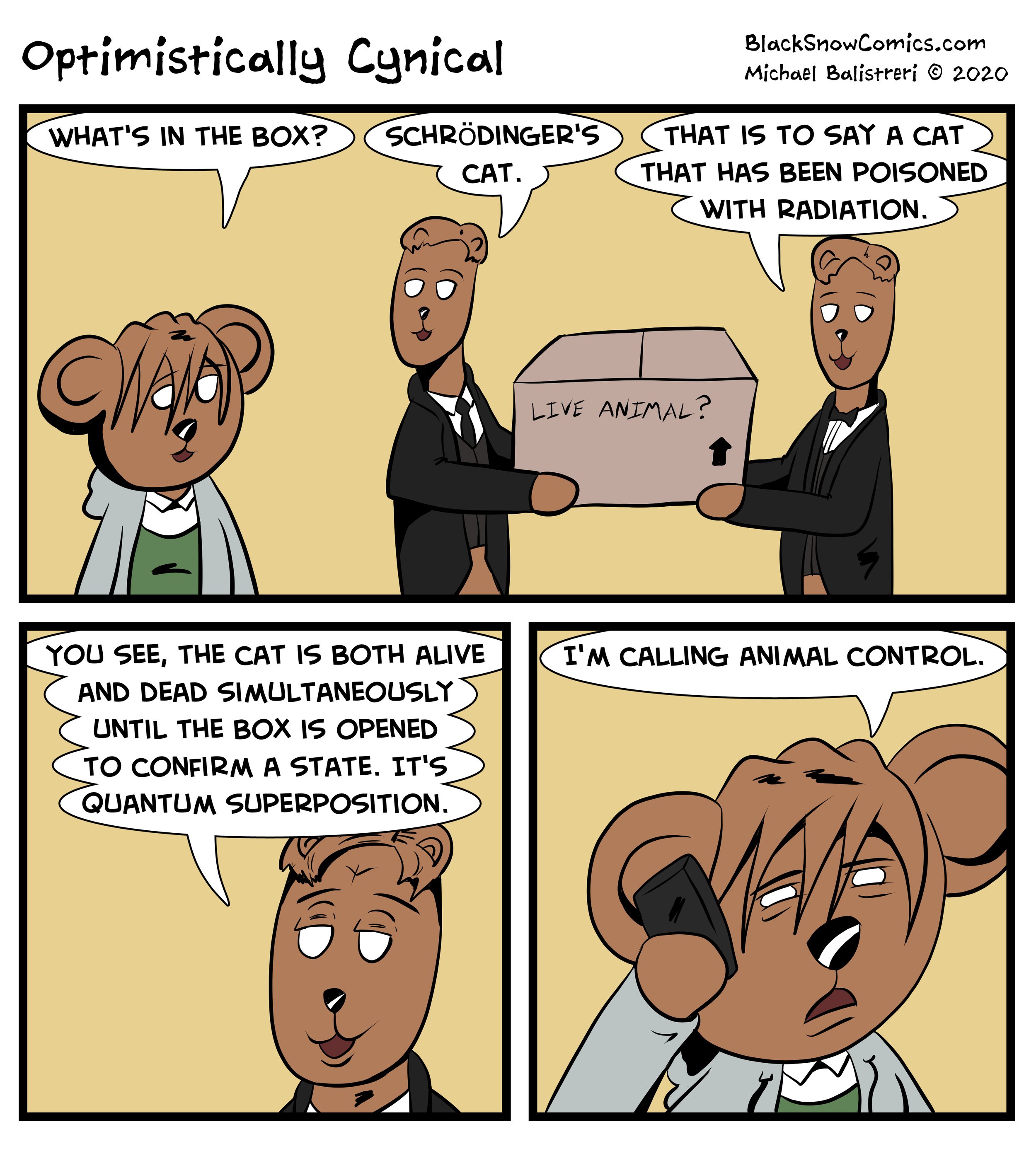 Optimistically Cynical comic strip