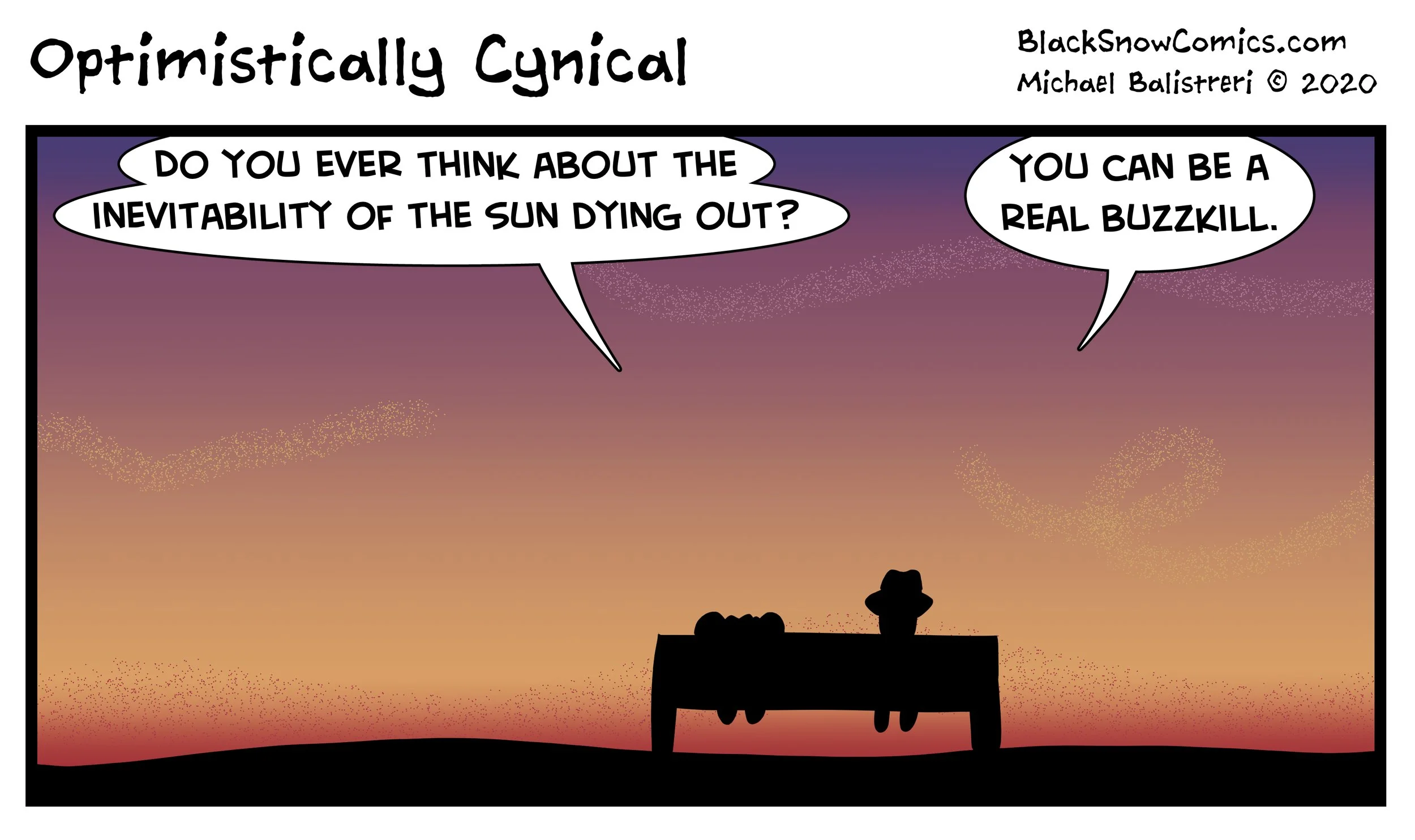 Optimistically Cynical comic strip