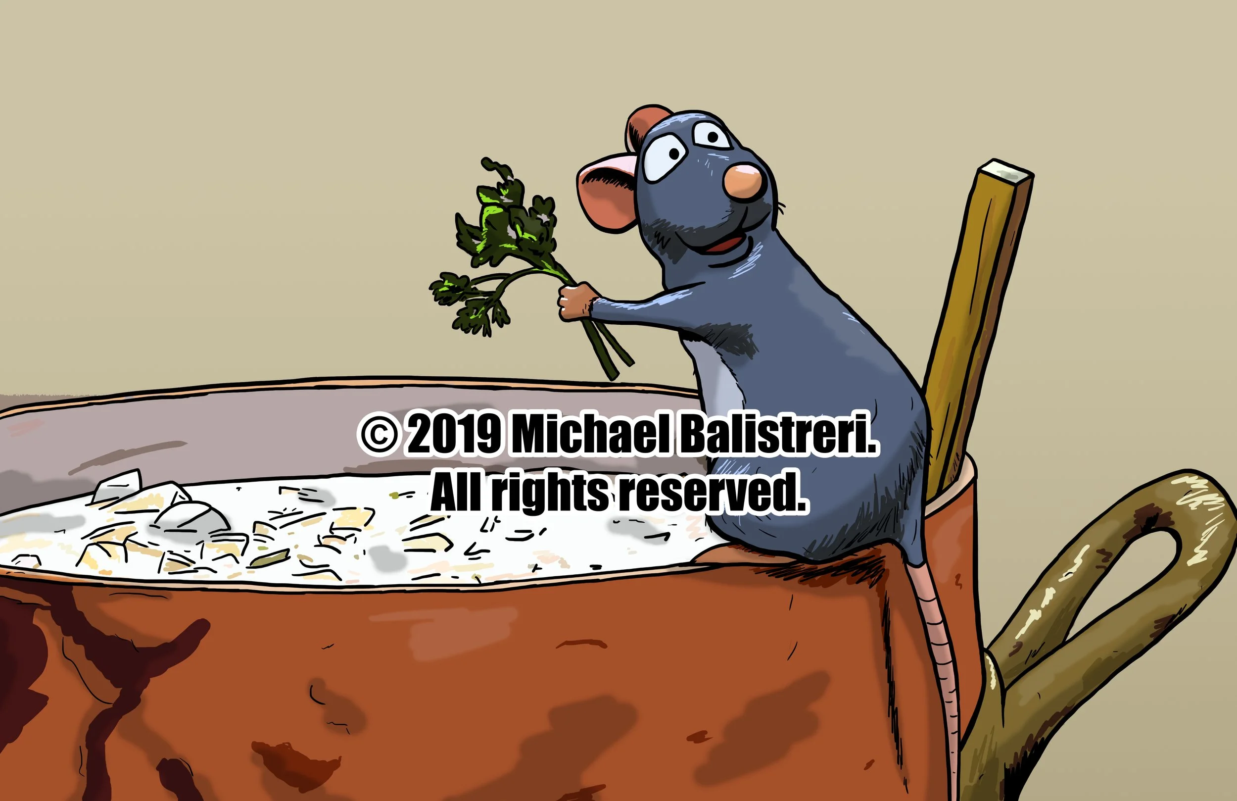 Remy from Ratatouille  Caught Cooking by Michael Balistreri