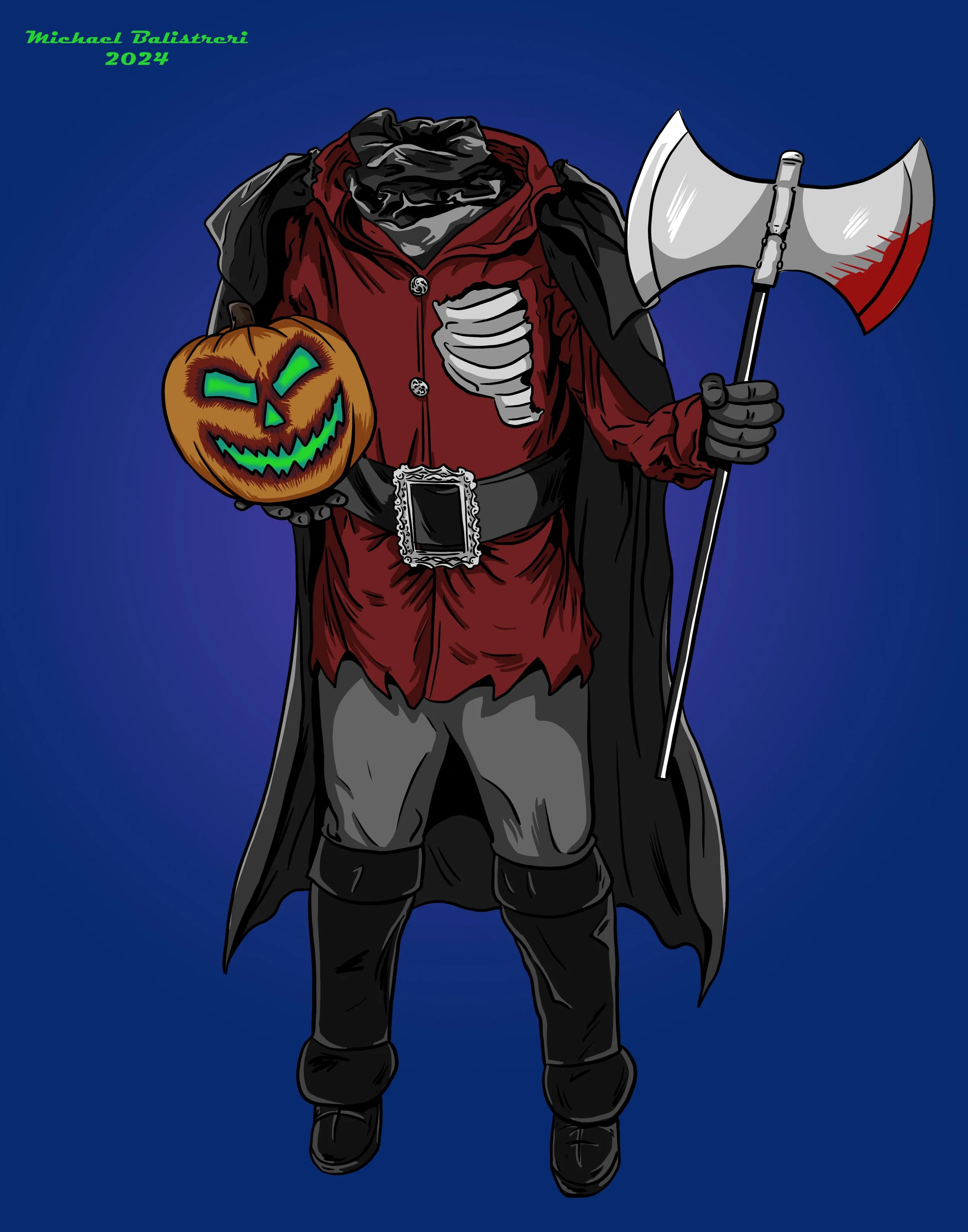 Headless Horseman with Axe