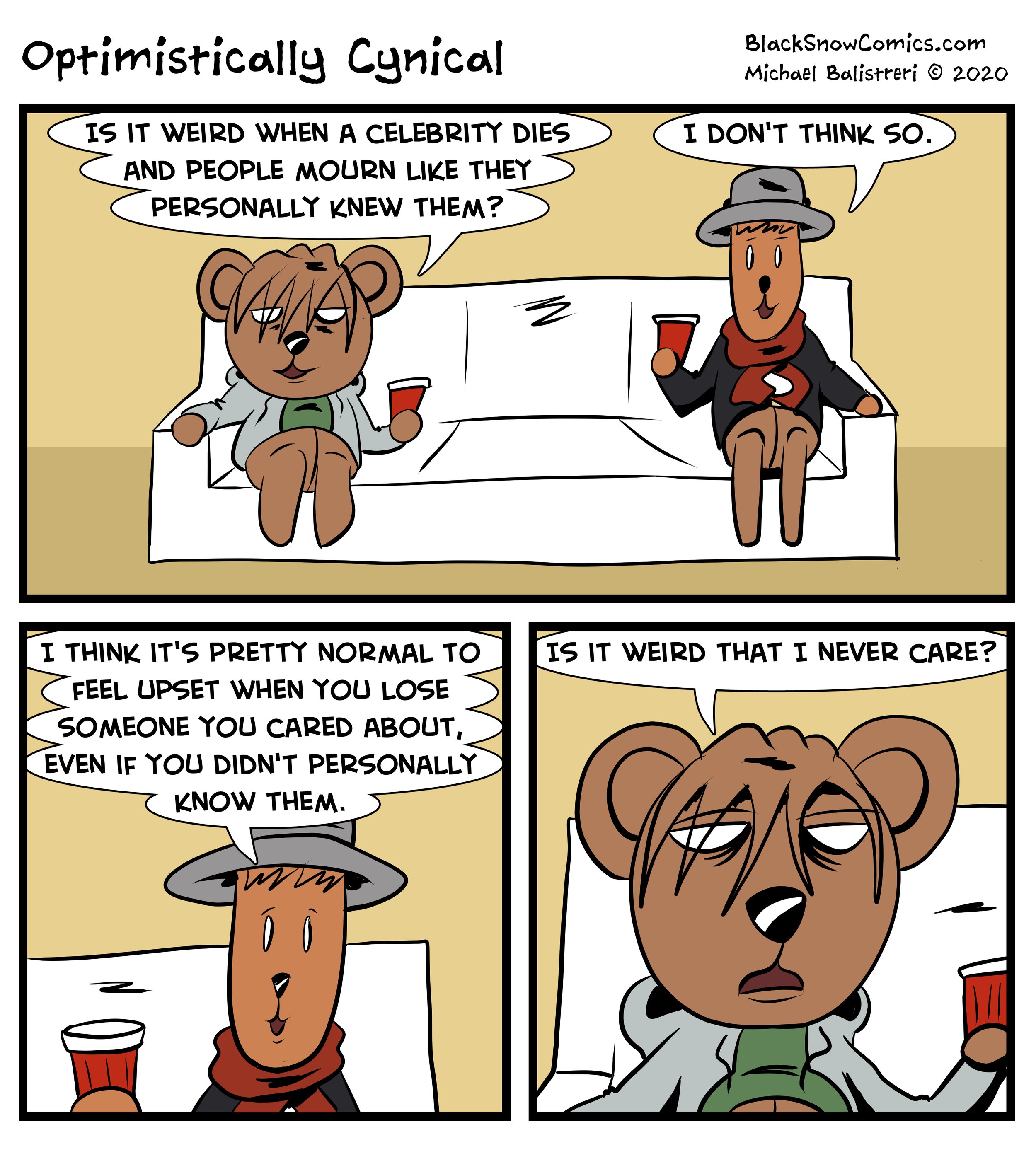 Optimistically Cynical comic strip