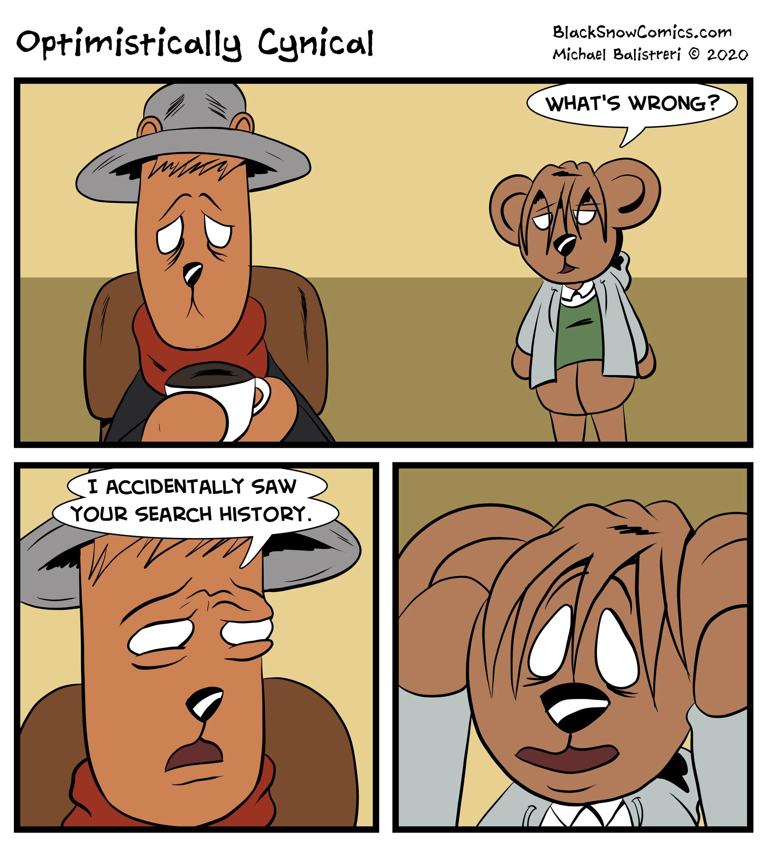 Optimistically Cynical comic strip