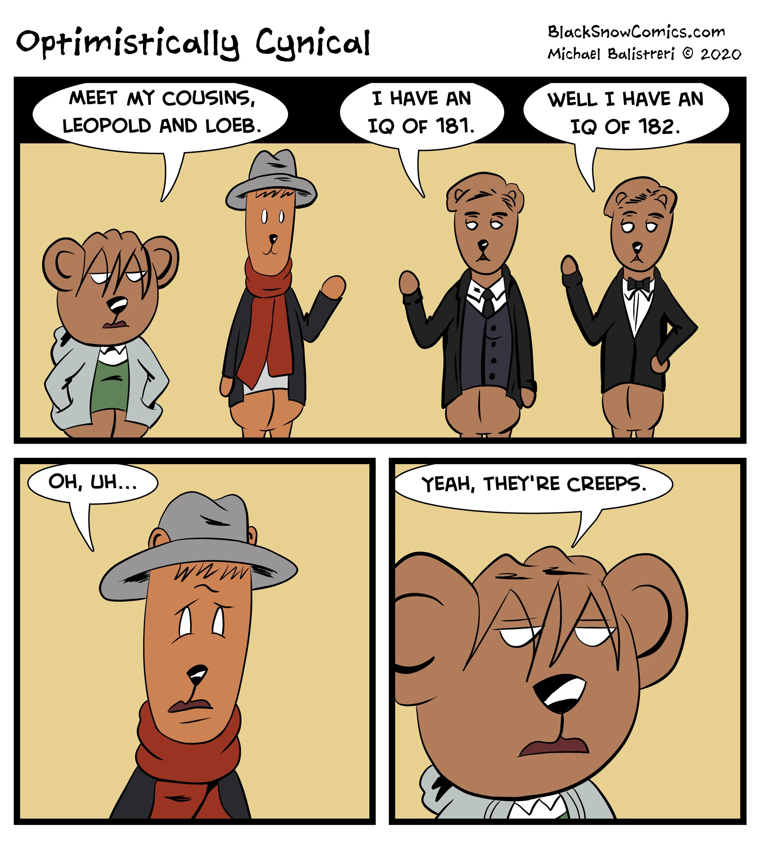 Optimistically Cynical comic strip