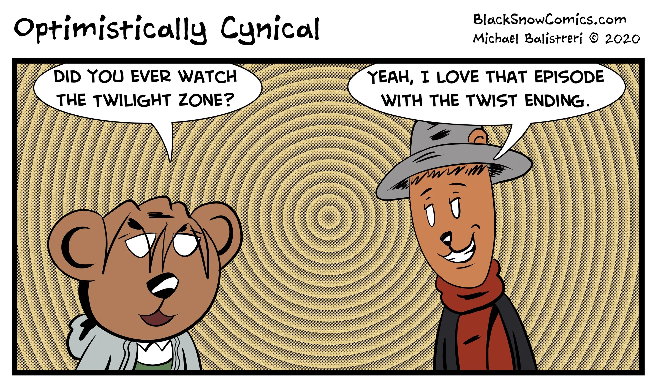 Optimistically Cynical comic strip
