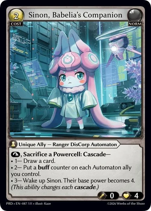 Sinon, Babelia's Companion.jpg