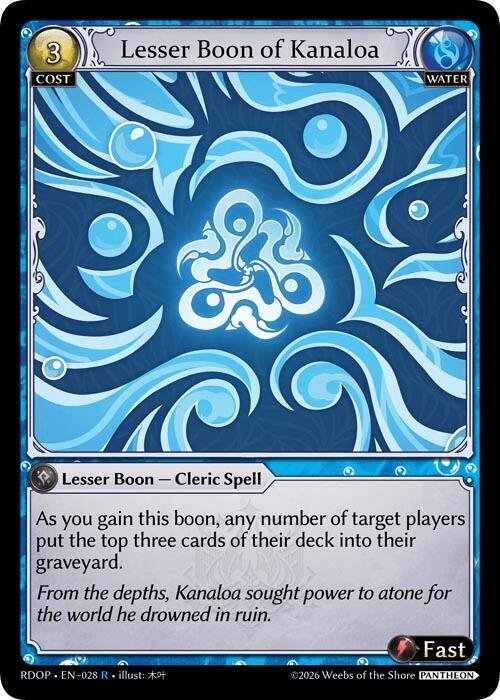Lesser Boon of Kanaloa NM