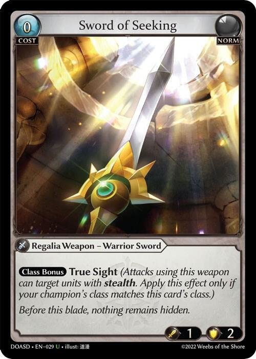 Sword of Seeking DOASD NM