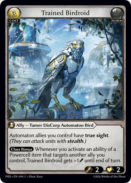 Trained Birdroid NM