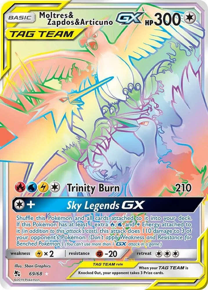 Moltres & Zapdos & Articuno Secret Rare