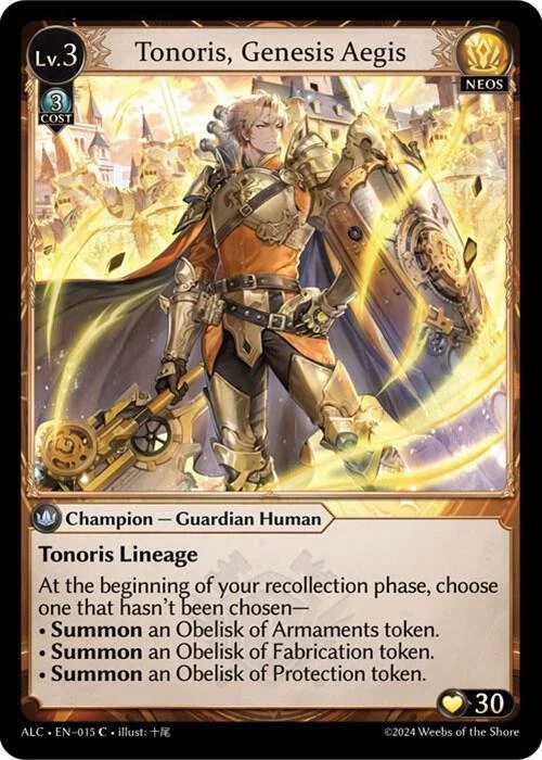 Tonoris, Genesis Aegis NM